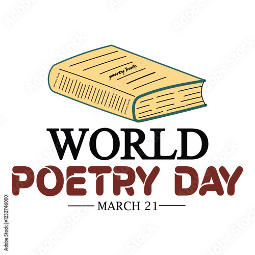 world poetry day 21 march t-shirt design vector banner design