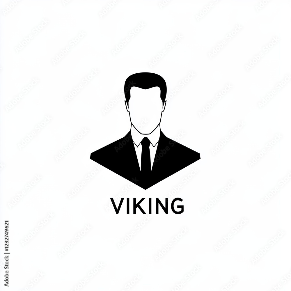 A logo depicting a Viking warrior with a horned helmet and the letter V, ideal for boats, sports, and various other applications A logo depicting a Viking warrior with a horned helmet and the letter V, ideal for boats, sports, and various other applications