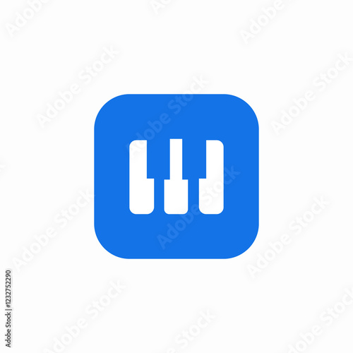 music piano icon sign vector