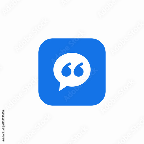 quote bubble icon sign vector