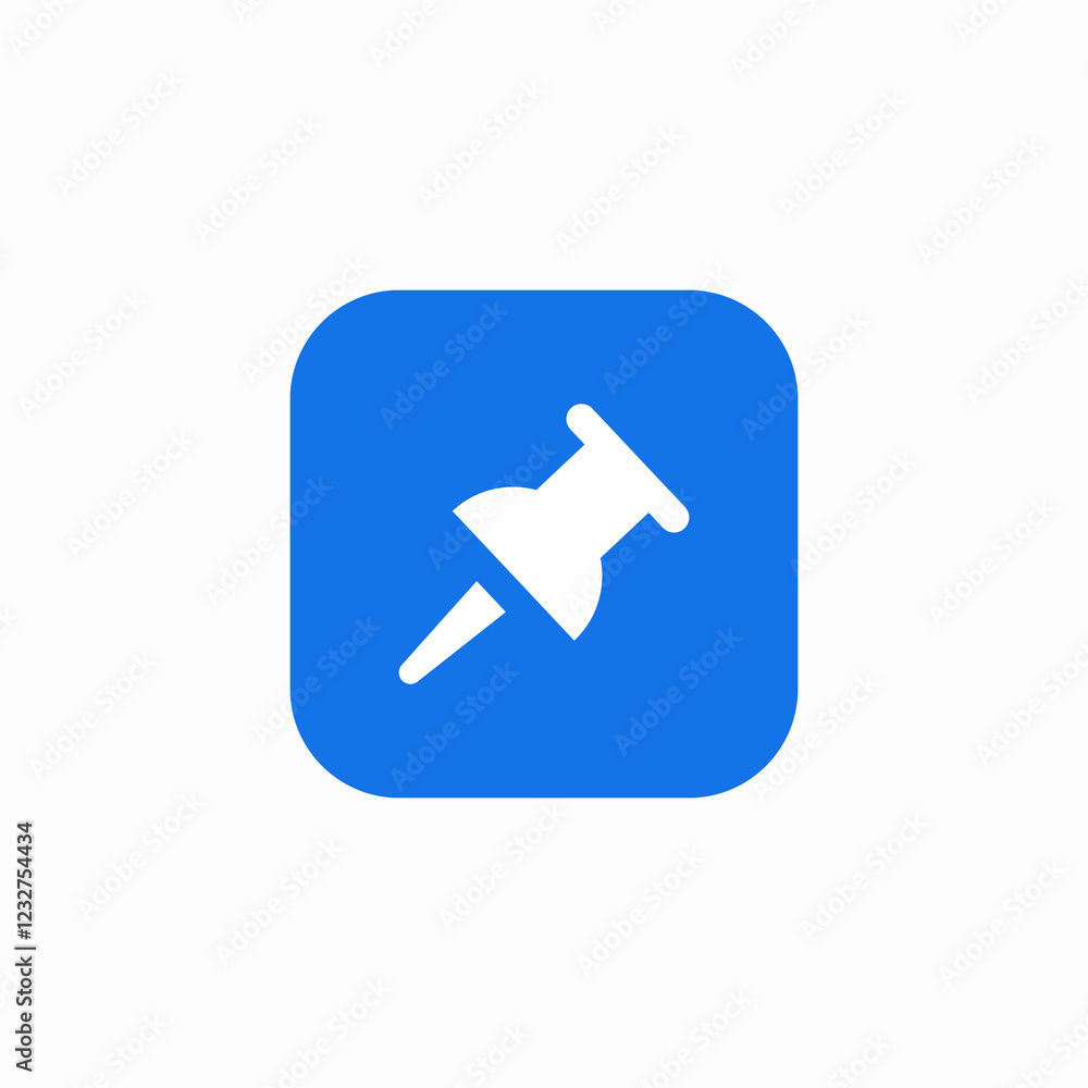 sharp pin icon sign vector sharp pin icon sign vector