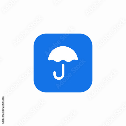 umbrella open icon sign vector