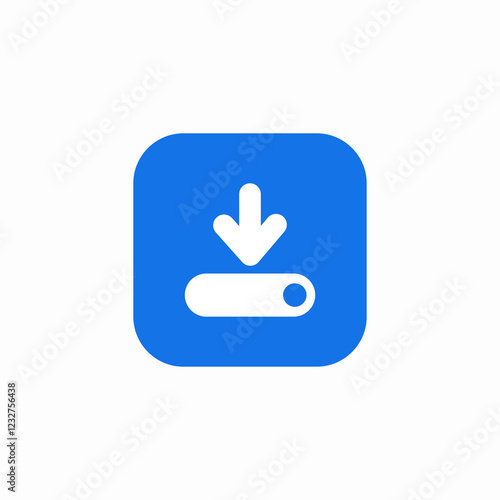 wide device load icon sign vector