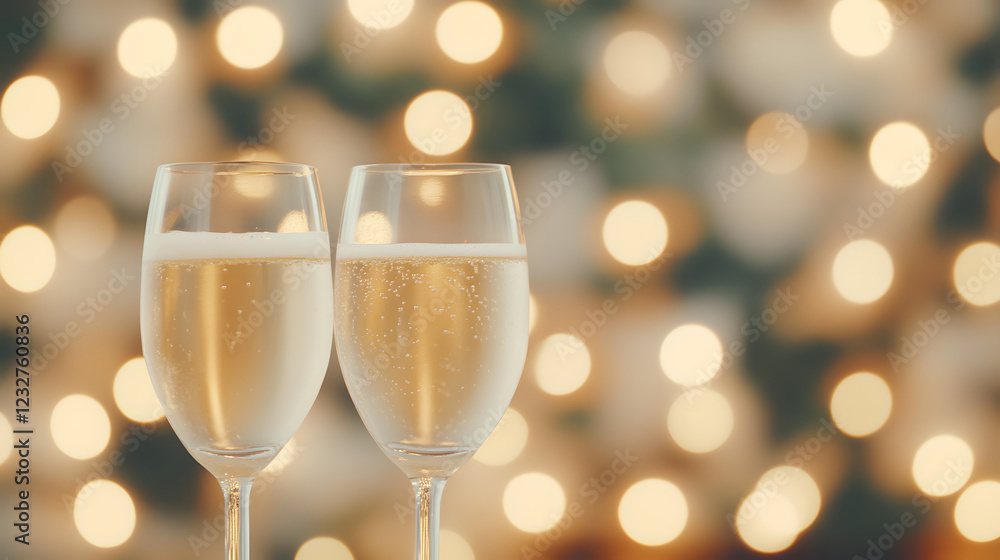 Celebration concept, close-up of two champagne glasses clinking together, symbolizing joy, success, and special moments.
Celebration concept, close-up of two champagne glasses clinking together, symbolizing joy, success, and special moments.