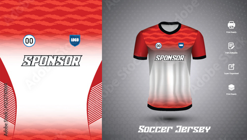Soccer jersey design for sublimation