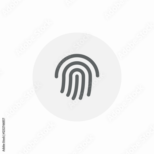 biometrics unlock icon sign vector