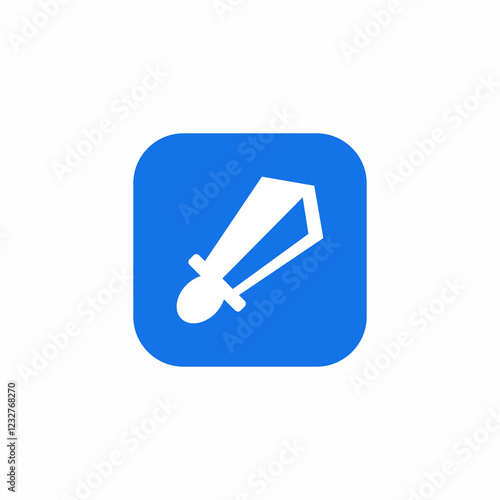fight sword icon sign vector