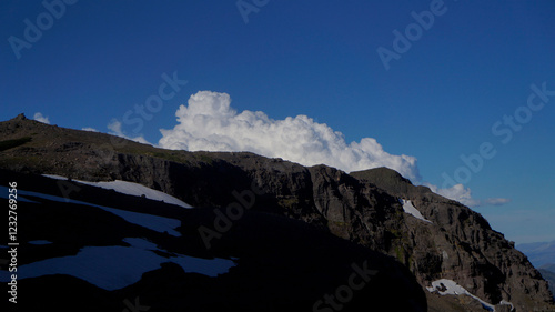 clouds over mountain