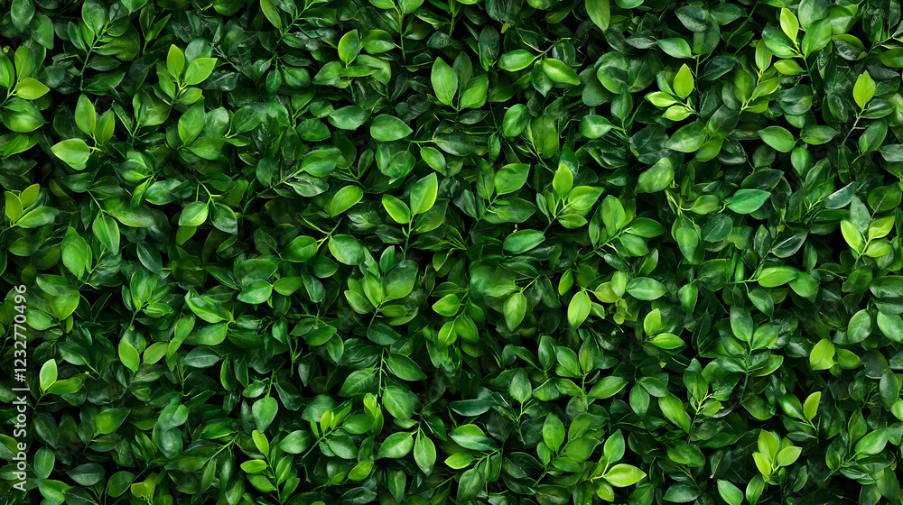 Obraz premium Lush green leaf wall backdrop
