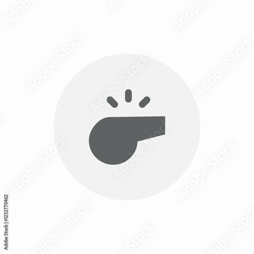 noisy whistle blower icon sign vector