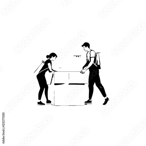 Movers Vector Logo Design