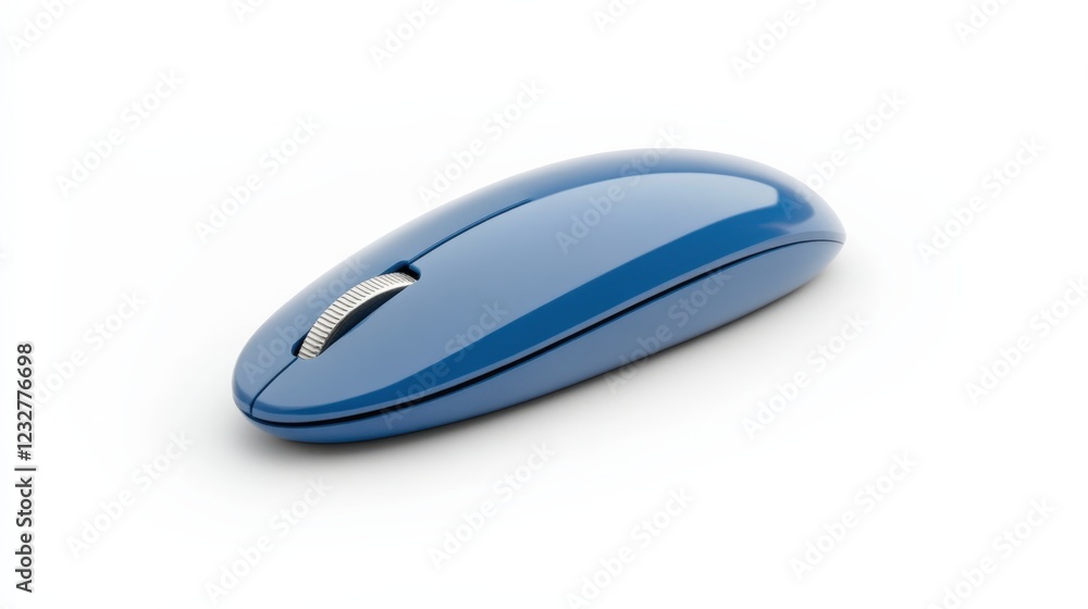 modern wireless computer mouse on a white background modern wireless computer mouse on a white background