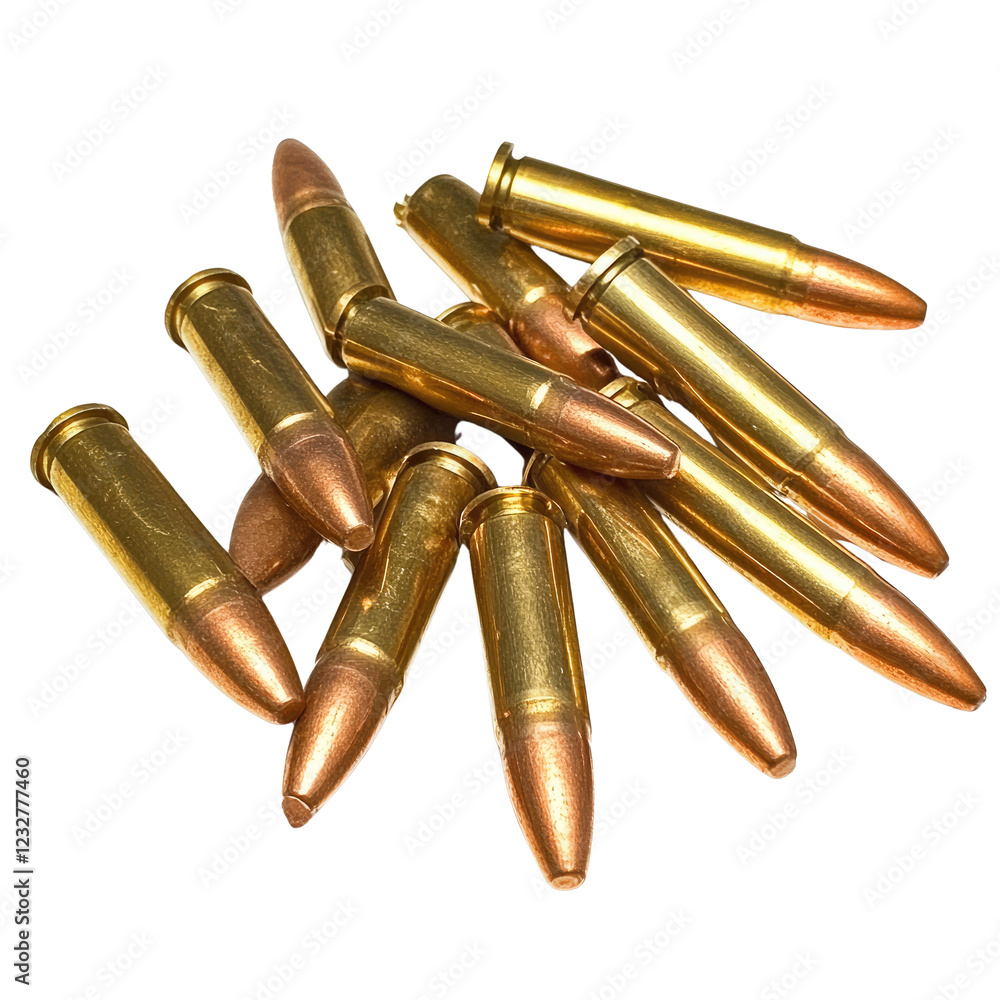 Bullet weapon isolated on transparent background Bullet weapon isolated on transparent background