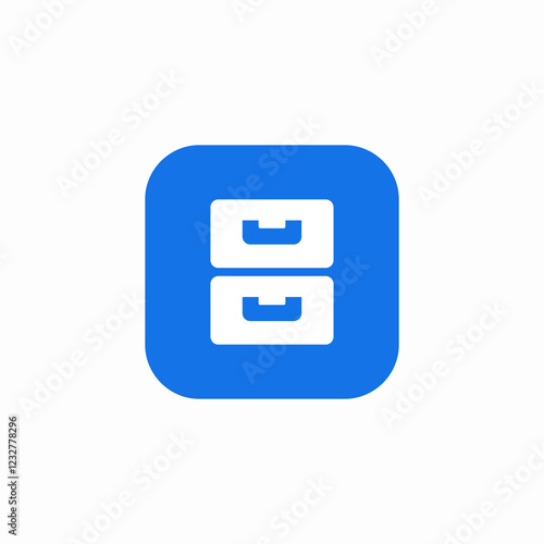 cabinet shelf icon sign vector