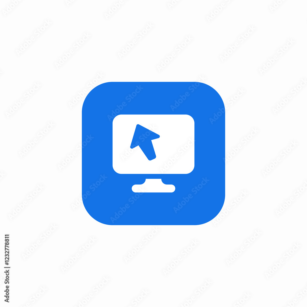 desktop full screen settings icon sign vector desktop full screen settings icon sign vector