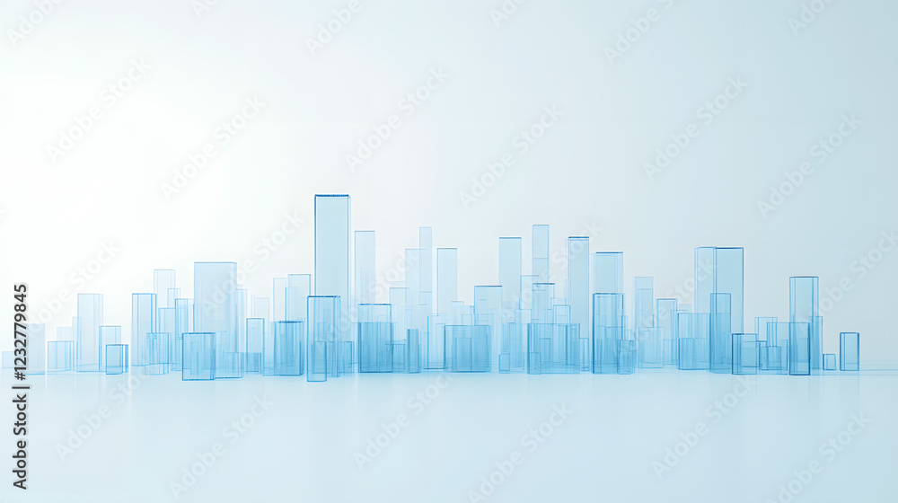 Abstract 3D graph made of frosted glass, symbolizing financial growth and data analysis with sleek, modern design elements representing business and investment concepts.
Abstract 3D graph made of frosted glass, symbolizing financial growth and data analysis with sleek, modern design elements representing business and investment concepts.