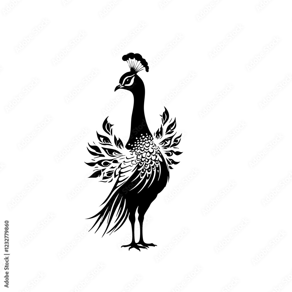 Fototapeta premium Peacock Vector Logo Design