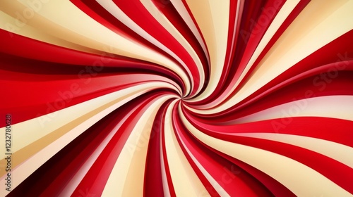 Wallpaper Mural Stunning Red and Cream Swirling Abstract Design Torontodigital.ca