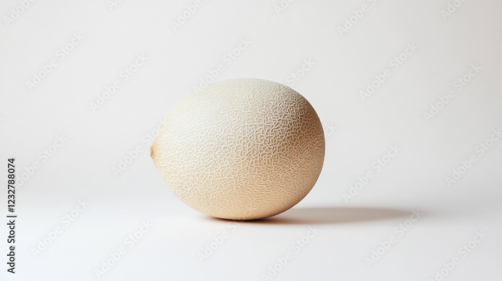 a single, whole cantaloupe melon on a white background a single, whole cantaloupe melon on a white background