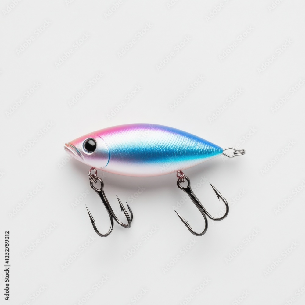 a colorful fishing lure on a white background a colorful fishing lure on a white background