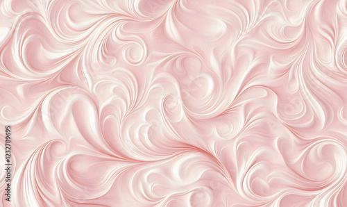  Abstract Soft Pink and White Swirling Gift Wrap Design | Wallpaper Flower Patterned Vector Valentine paper card love