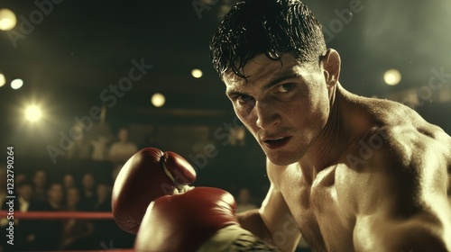 The Undefeated Boxer: A Gritty Portrait of Determination