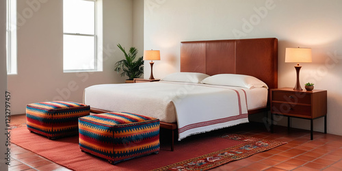 Californian Mexican modern bedroom