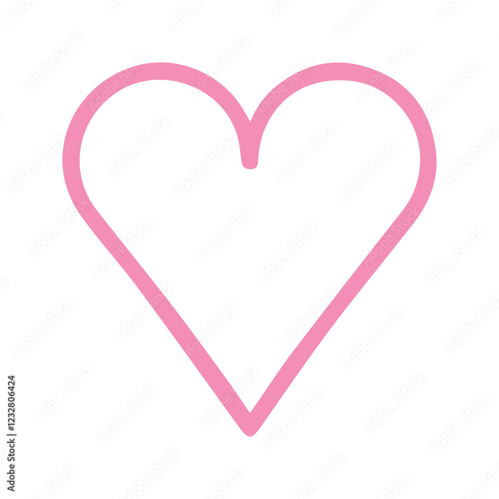 Pink Heart Icon. Valentine Heart Icon. Love Symbol. Pink Heart Icon. Valentine Heart Icon. Love Symbol.
