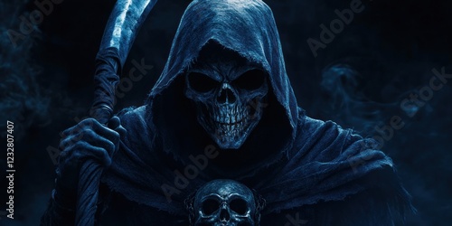 Grim Reaper: Digital Artwork of Death's Messenger