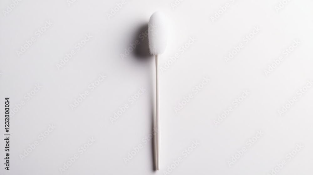 minimal white swab on white background minimal white swab on white background