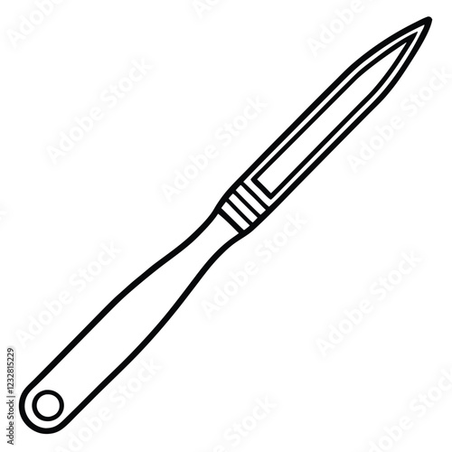 steel Scalpel vector illustration art 