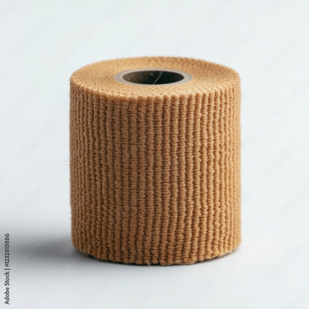 roll of textured brown ribbon or tape for crafts or packaging roll of textured brown ribbon or tape for crafts or packaging