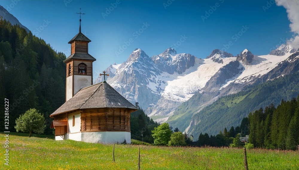 Fototapeta premium church in the mountains