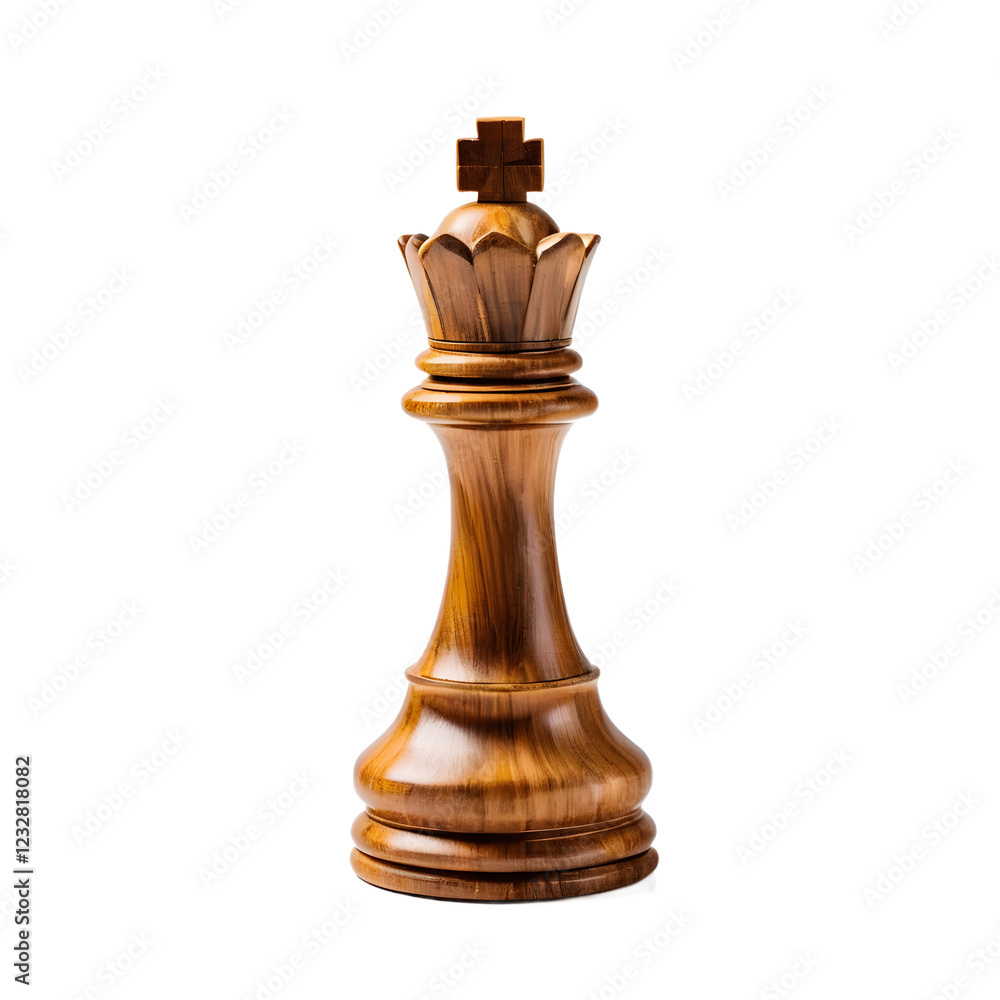 Close up of a detailed wooden chess queen. Close up of a detailed wooden chess queen.