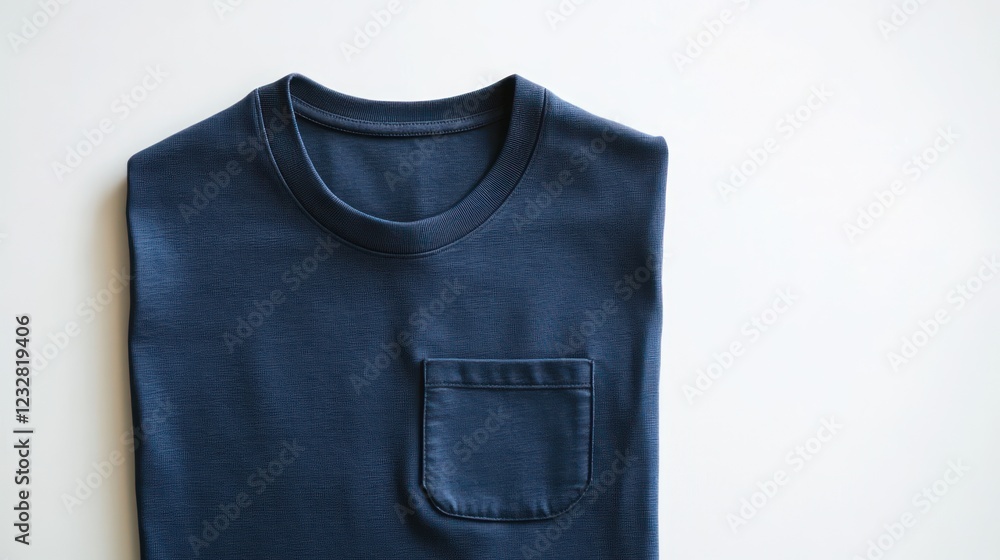Navy Blue Pocket T-Shirt: Simple Elegance in Fashion Navy Blue Pocket T-Shirt: Simple Elegance in Fashion