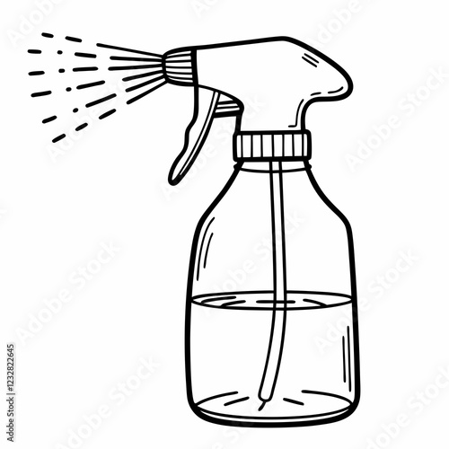 spray bottle vector