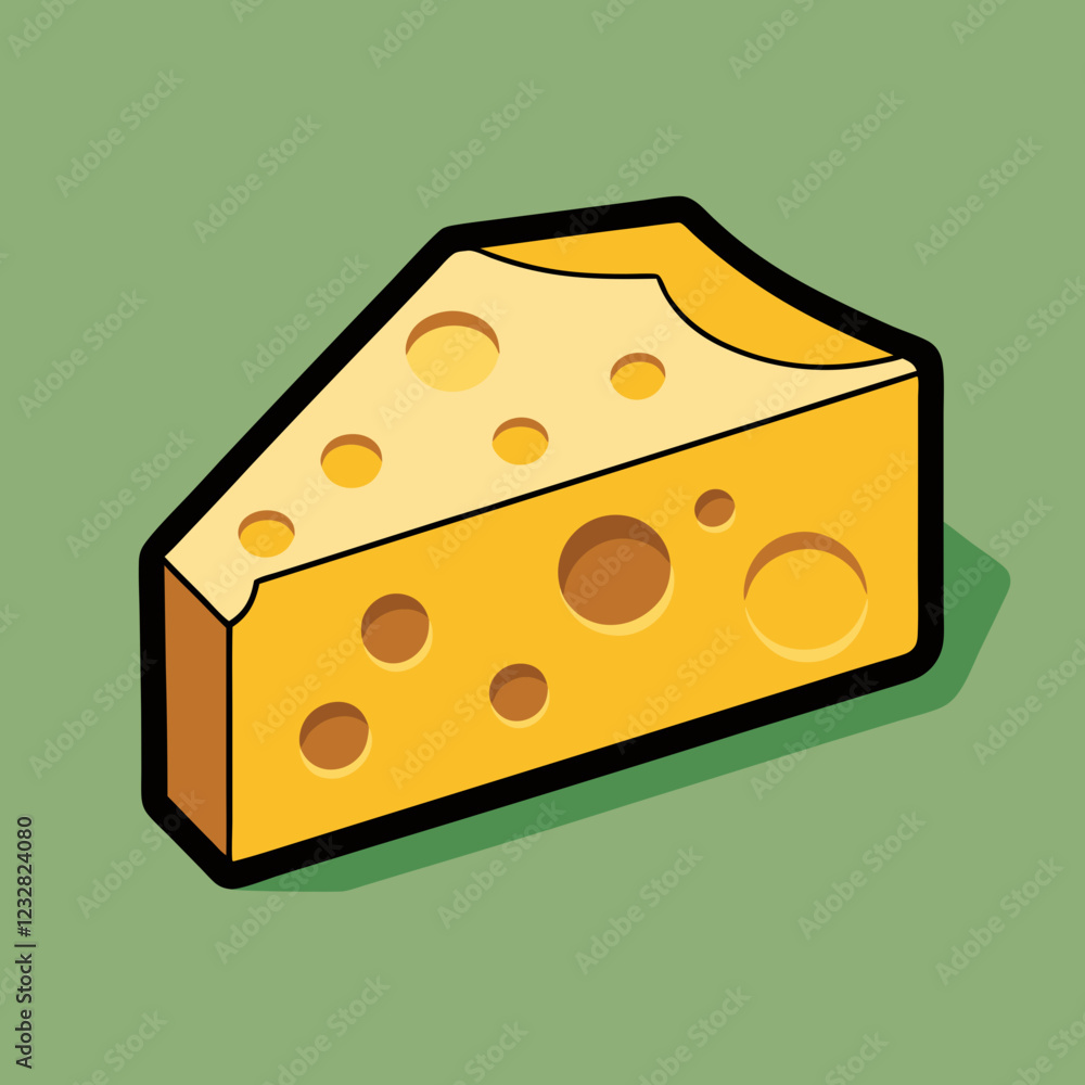 piece of cheese on white piece of cheese on white