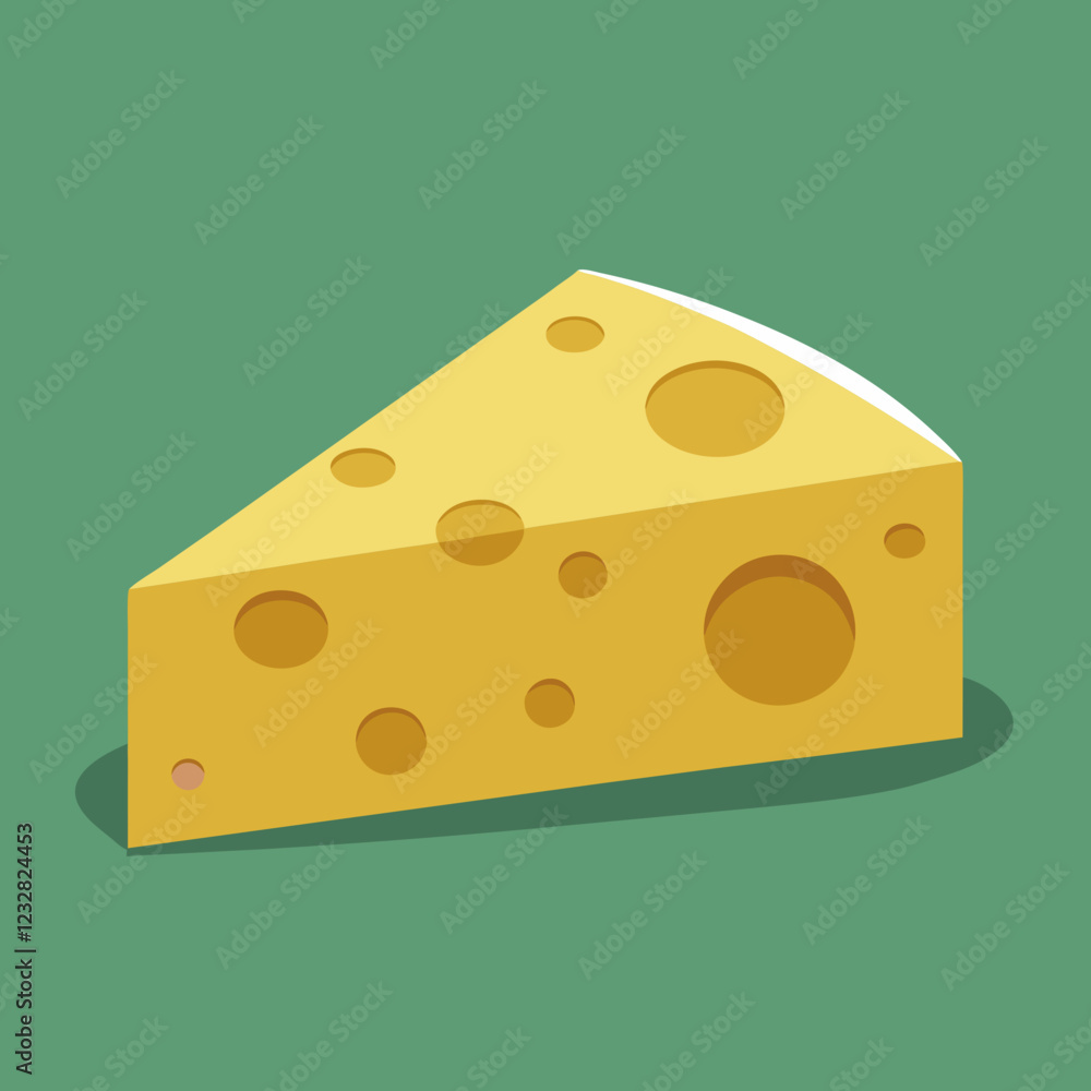 piece of cheese on white piece of cheese on white