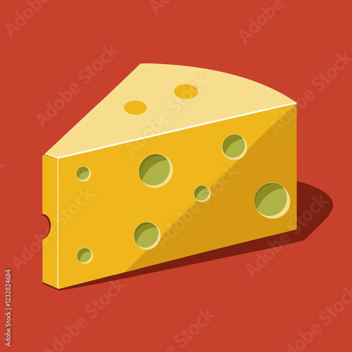 piece of cheese on white