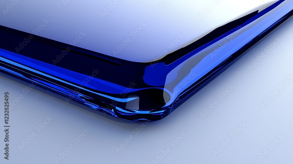 Abstract Blue Glass Panel Design Reflection Abstract Blue Glass Panel Design Reflection
