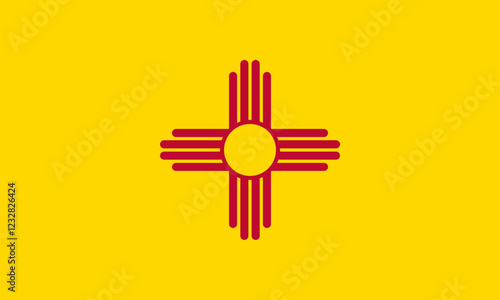 New Mexico Flag, Flag of New Mexico, USA