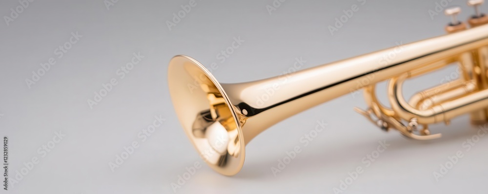 Obraz premium Each piece of handmade brass fittings for a baroque trumpet is meticulously measured and shaped with precision.