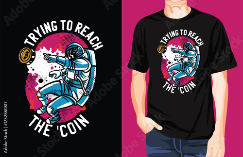 The coin t-shirt design unique idea