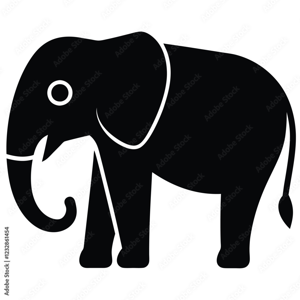 Fototapeta premium Elephant Anatomy and Characteristics A Deep Dive Into Nature's Gentle Giant.