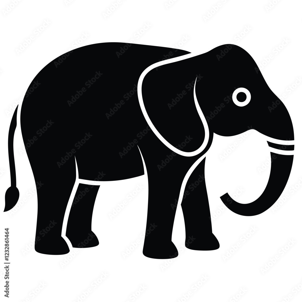Fototapeta premium Elephant Anatomy and Characteristics A Deep Dive Into Nature's Gentle Giant.