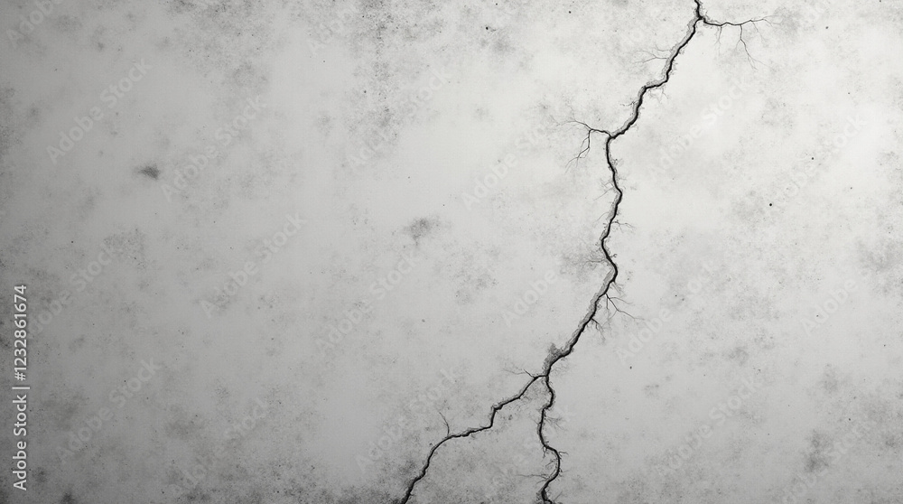 Obraz premium A raw concrete surface with subtle variations in tone, cracks, and imperfections, creating an industrial and modern aesthetic