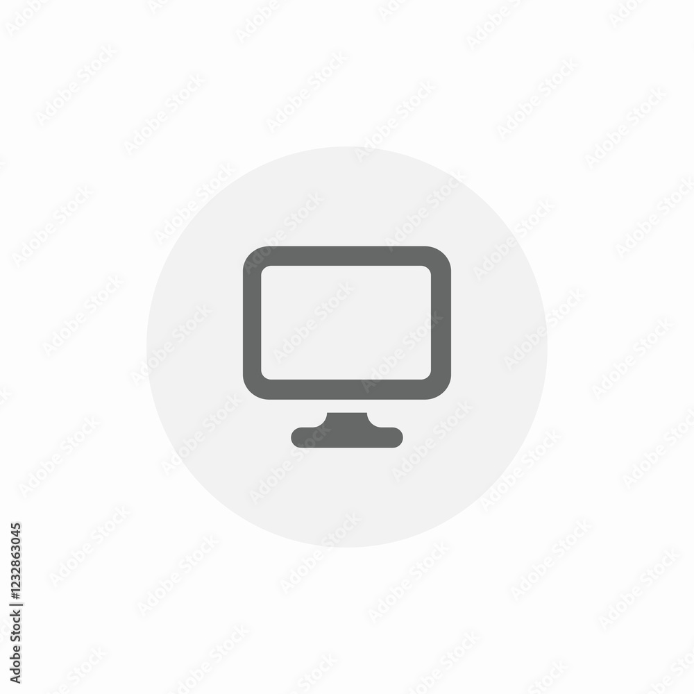 tv screen icon sign vector tv screen icon sign vector