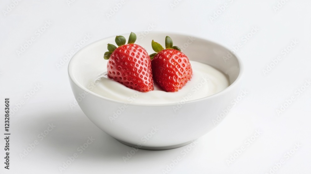 A simple bowl of plain Greek yogurt topped with a few fresh blueberries and a drizzle of honey, arranged in a minimalist ceramic bowl, Yogurt bowl centered A simple bowl of plain Greek yogurt topped with a few fresh blueberries and a drizzle of honey, arranged in a minimalist ceramic bowl, Yogurt bowl centered