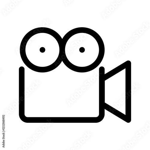 Documentary vector icon on white background. Flat vector documentary icon symbol sign