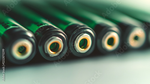 Baterías eléctricas recargables primer plano eco 